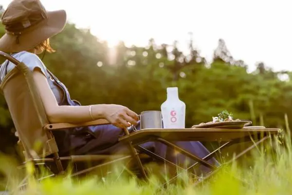 GO POCKET, a sake specially designed for outdoor use.