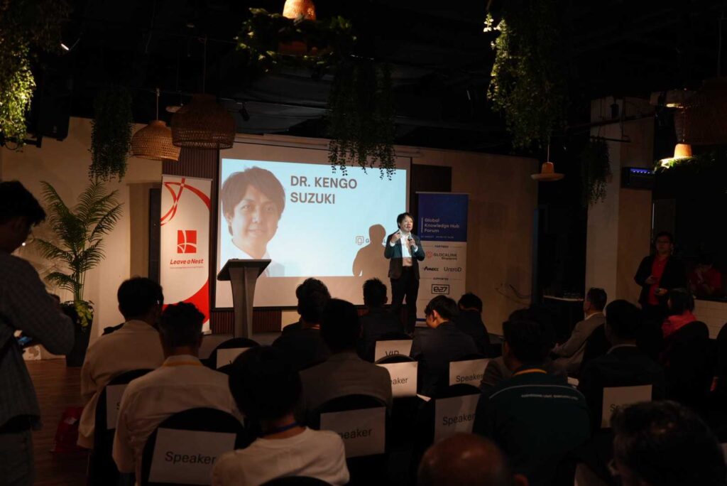 Tsunan Brewery CEO Dr. Kengo participated in the Global Knowledge Hub Forum held in Singapore.