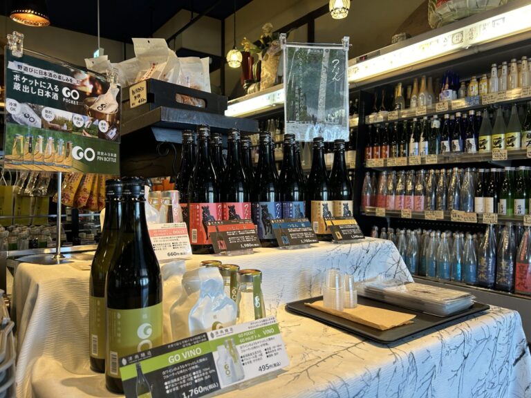 ぽんしゅ館新潟驛店にて展開する津南醸造の試飲会でのブースのイメージ